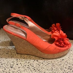 Women shoes, C L Laundry, Orange